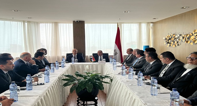 بالصور.. وزير الخارجية يلتقي عددا من رجال الأعمال الكونجوليين لتعزيز التعاون الاقتصادي والتجاري بين البلدين