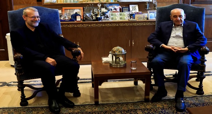 لاريجاني وبري يبحثان جهود وقف إطلاق النار في لبنان