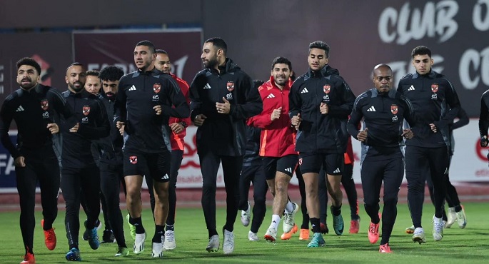 الأهلي يستأنف تدريباته استعدادا لمواجهة البنك الأهلي في الدوري الممتاز