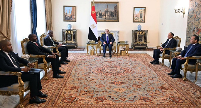 بالصور.. الرئيس السيسي يؤكد ترحيب مصر باستمرار التشاور والتنسيق مع جنوب أفريقيا على جميع المستويات