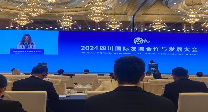 بالصور.. وزيرة التنمية المحلية تشارك في الجلسة الافتتاحية لمؤتمر “التعاون والتنمية لمدن الصداقة الدولية” بسيتشوان الصينية