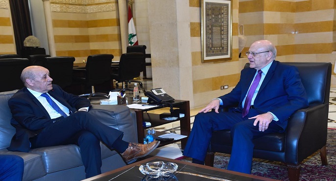 ميقاتي يبحث مع موفد فرنسي الوضع بعد وقف إطلاق النارفي لبنان