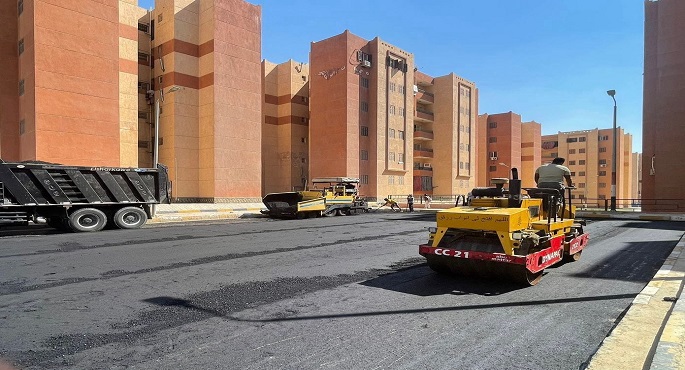 بالصور.. وزير الإسكان: استكمال رفع كفاءة منظومة الطرق والتطوير بمدن 15 مايو والشروق وبني سويف الجديدة