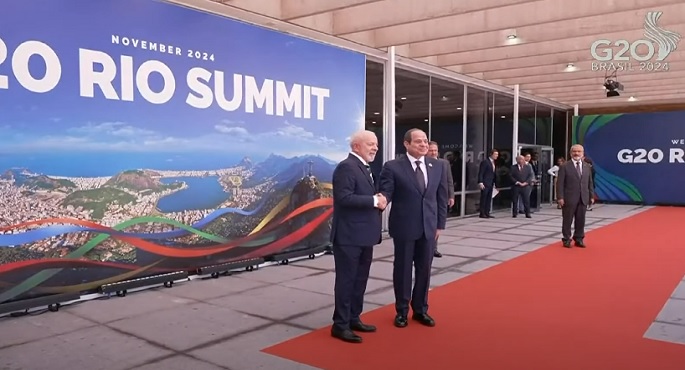 الرئيس السيسي يشارك في أعمال قمة مجموعة العشرين فى البرازيل
