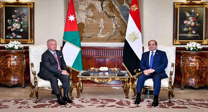 بالصور .. الرئيس السيسي وعاهل الأردن يرحبان بوقف إطلاق النار في لبنان ويجددان التأكيد على رفض تصفية القضية الفلسطينية