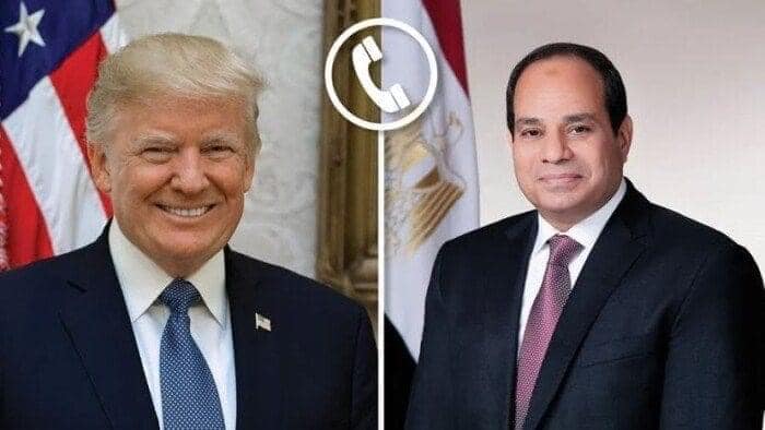 الرئيس السيسي يهنئ ترامب.. ويؤكد ضرورة تحقيق السلام بالشرق الأوسط