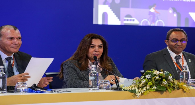 بالصور..وزيرة التنمية المحلية تشارك في افتتاح جلسة ” التنمية الاقتصادية المحلية