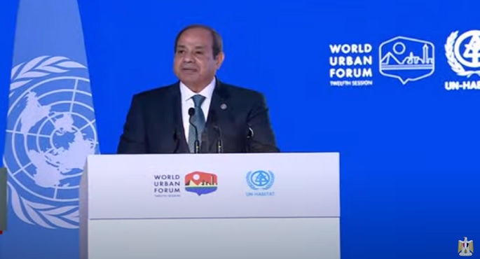 الرئيس السيسي يشهد الجلسة الافتتاحية للمنتدى الحضري العالمي