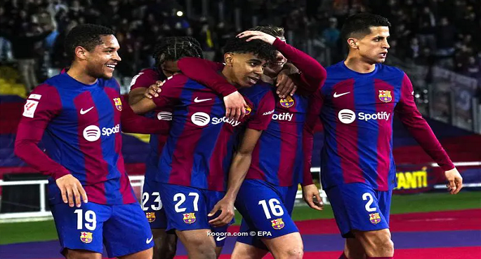 برشلونة يواجه ليفانتى لمواصلة الانتصارات فى الدورى الإسبانى