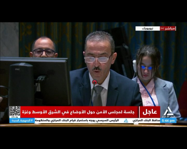 جلسة مجلس الأمن حول الأوضاع في الشرق الأوسط وغزة