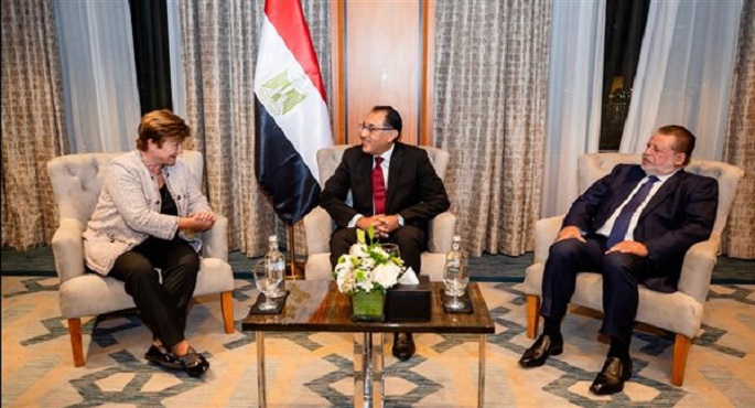 مؤتمر صحفى مشترك اليوم لرئيس الوزراء ومديرة صندوق النقد الدولي