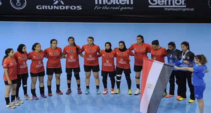 منتخب سيدات اليد في مواجهة أنجولا في نصف نهائي إفريقيا