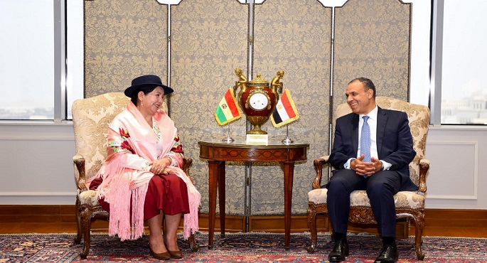 بالصور.. وزير الخارجية يبحث مع نظيرته البوليفية تعزيز العلاقات الثنائية في مختلف المجالات