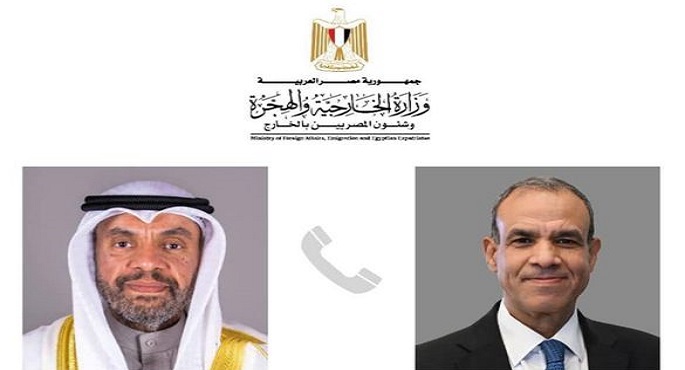 وزير الخارجية يبحث هاتفيًا مع وزير خارجية الكويت العلاقات الثنائية ومستجدات العدوان الإسرائيلي على غزة