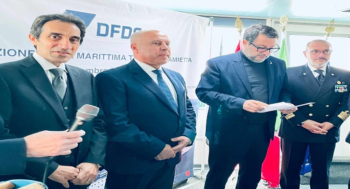 بالصور.. كامل الوزير وبسام راضي يُشاركان في تدشين خط الرورو بحضور نائب رئيس الوزراء الإيطالي