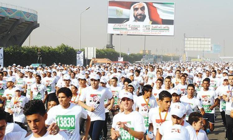 ذوو الهمم يشاركون فى ماراثون زايد الخيري بالعاصمة الإدارية الجديدة
