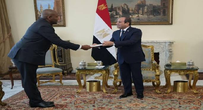 الرئيس السيسي يتسلم رسالة من نظيره الكونغولي تتعلق بتعزيز العلاقات بين البلدين