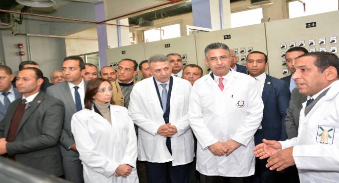 وزير التموين ومحافظ البحيرة يتفقدا مطحن سيمون التابع لشركة وسط وغرب الدلتا