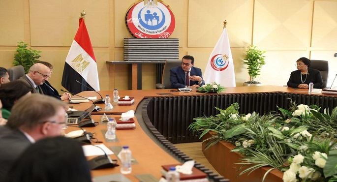 بالصور.. وزير الصحة يبحث مع ممثل منظمة الأمم المتحدة وضع آليات تنفيذ خدمات جديدة ضمن المشروع القومي للتنمية البشرية