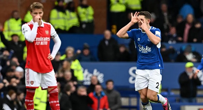 ارسنال يواصل نزيف النقاط في الدوري الإنجليزي بتعادله السلبي مع ايفرتون