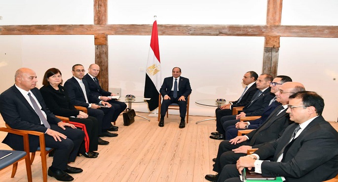الرئيس السيسي يبحث مع رئيس شركة “شركاء كوبنهاجن للبنية التحتية” تعزيز استثمارات الشركة في مصر