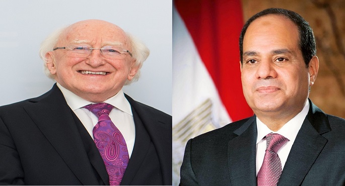 في ثالث محطات جولته الأوروبية .. الرئيس السيسي يلتقي اليوم رئيس أيرلندا في القصر الجمهوري بدبلن