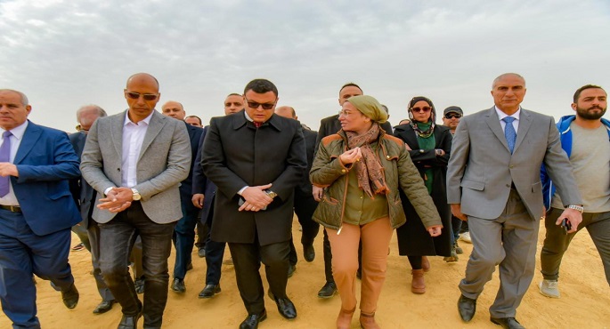 وزيرا الإسكان والبيئة يتفقدان موقع مشروع تدوير مخلفات البناء والهدم ونواتج الحفر بمدينة القاهرة الجديدة