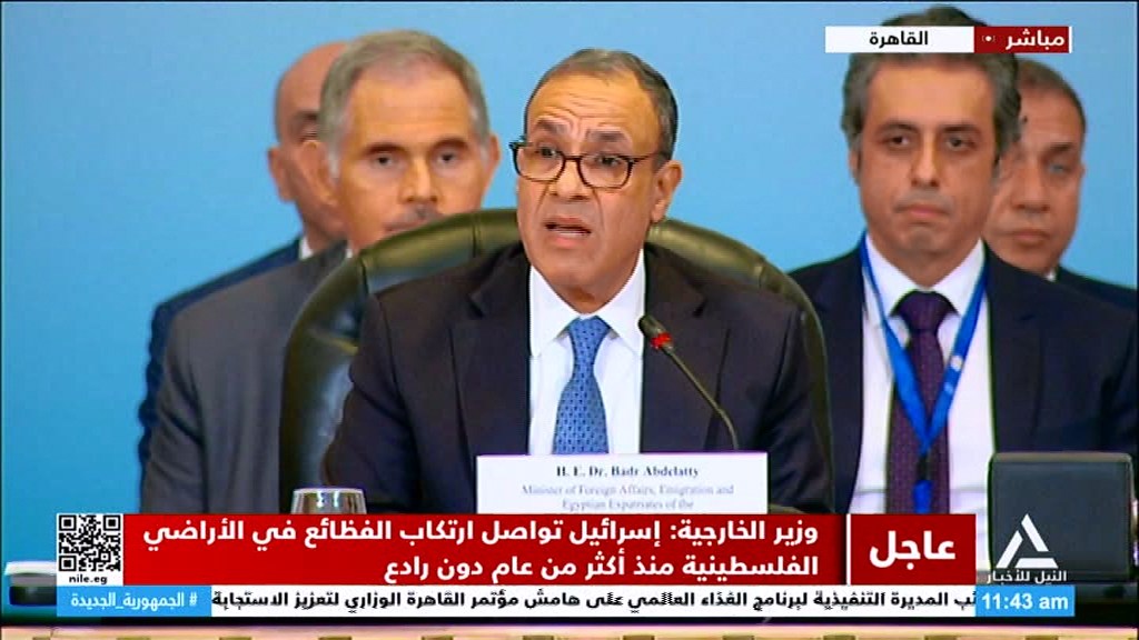 بالفيديو .. في كلمته خلال مؤتمر تعزيز الاستجابة الإنسانية في غزة .. وزير الخارجية: العدوان الإسرائيلي على غزة فاق كل الحدود