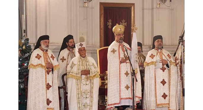 بطريرك الأقباط الكاثوليك يترأس قداس عيد الميلاد المجيد بكاتدرائية السيدة العذراء بمدينة نصر