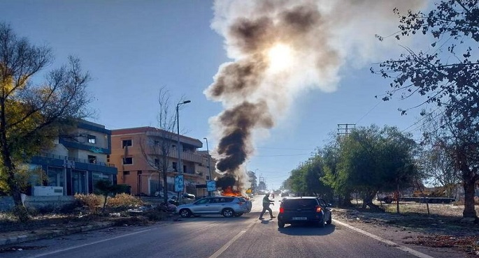 مقتل شخص وإصابة 11 آخرين فى غارة إسرائيلية استهدفت سيارة فى تبنين جنوب لبنان