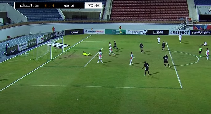 فاركو يتعادل مع طلائع الجيش في بطولة كأس رابطة الأندية المحترفة