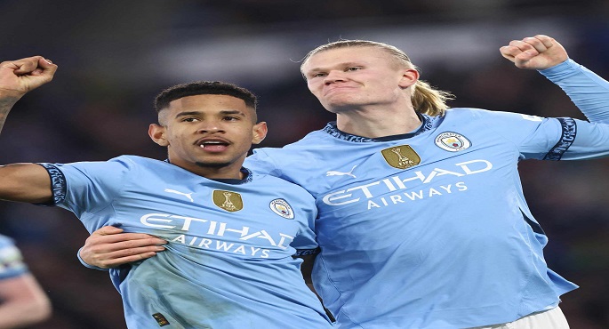 مانشستر سيتي يستعيد الانتصارات في الدوري الإنجليزي بالفوز على ليستر