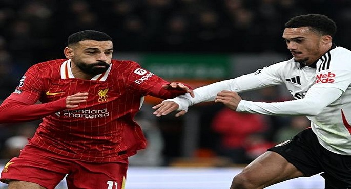 ليفربول يفقد نقطتين ثمينتين في صراعه على صدارة الدوري الإنجليزي بتعادله مع فولهام 2ـ2