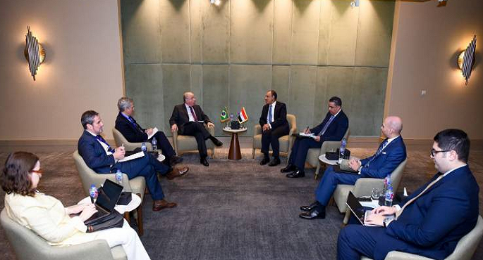 بالصور .. وزير الخارجية ونظيره البرازيلي يؤكدان ضرورة وقف إطلاق النار في غزة