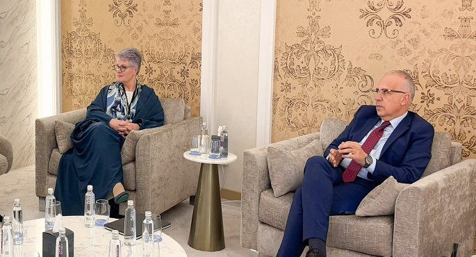 بالصور.. وزير الرى يلتقى المدير الإقليمي للمركز الدولي لبحوث التنمية ، ومدير إدارة المياه فى برنامج الأمم المتحدة الإنمائي