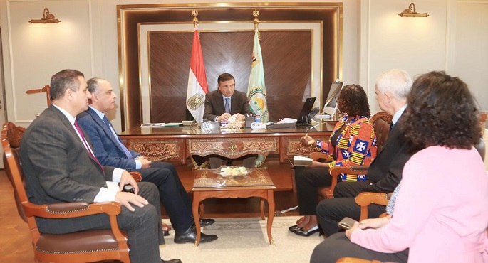 بالصور .. وزير الزراعة يبحث مع اللجنة الاقتصادية الافريقية بالامم المتحدة مبادرات دعم المرأة الريفية