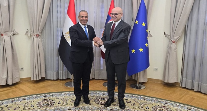 بالصور.. وزير الخارجية والهجرة يشيد بالمنحى التصاعدى فى العلاقات الثنائية بين مصر وصربيا