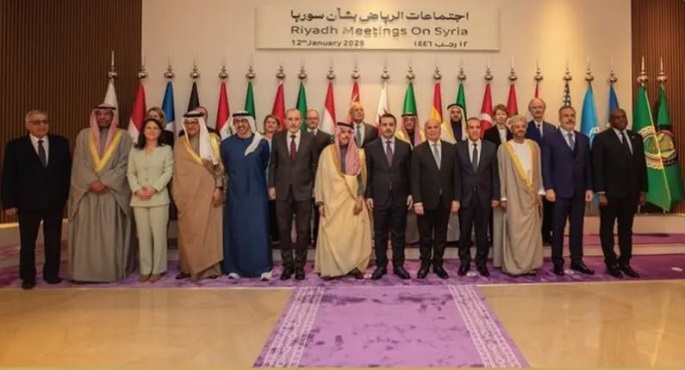 بيان اجتماع الرياض : دعم شامل لسوريا وإدانة التوغل الإسرائيلي