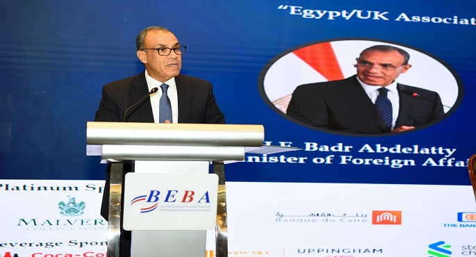 بالصور.. وزير الخارجية: العلاقات المصرية البريطانية هامة وأساسية لكلا البلدين