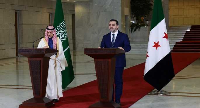 وزير الخارجية السعودى لنظيره السورى: نجري اتصالات دولية لرفع العقوبات عن سوريا