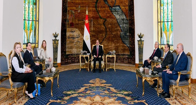 الرئيس السيسي يبحث مع رئيسة البرلمان الأوروبي آليات تفعيل الشراكة الاستراتيجية والشاملة بين الجانبين