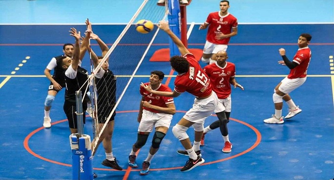 الأهلى يواجه السيب العمانى في نصف نهائى البطولة العربية للكرة الطائرة