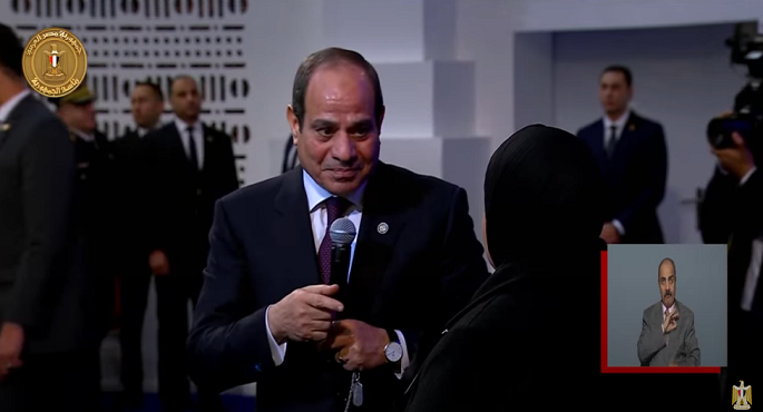 بالفيديو.. الرئيس السيسى: مصر تعيش فى سلام وأمان بفضل تضحيات الشهداء والمصابين