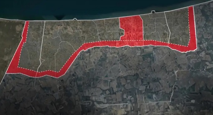 الجيش الإسرائيلى ينشر خارطة أماكن يحظر على الفلسطينيين بغزة الاقتراب منها