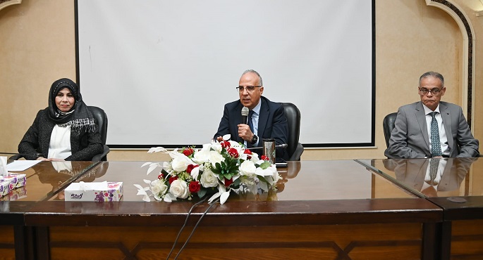 بالصور.. وزير الرى يفتتح معمل الذكاء الاصطناعى بمركز التدريب الإقليمى للموارد المائية و الرى