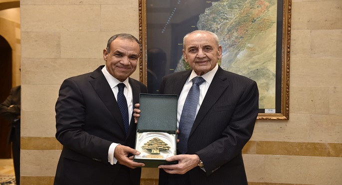 بالصور..وزير الخارجية والهجرة يلتقى مع رئيس مجلس النواب اللبنانى