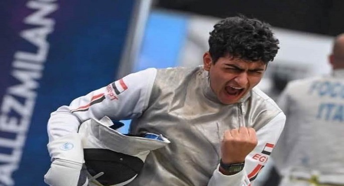 عبدالرحمن طلبة يحرز ذهبية كأس العالم لسلاح الشيش للناشئين بكرواتيا