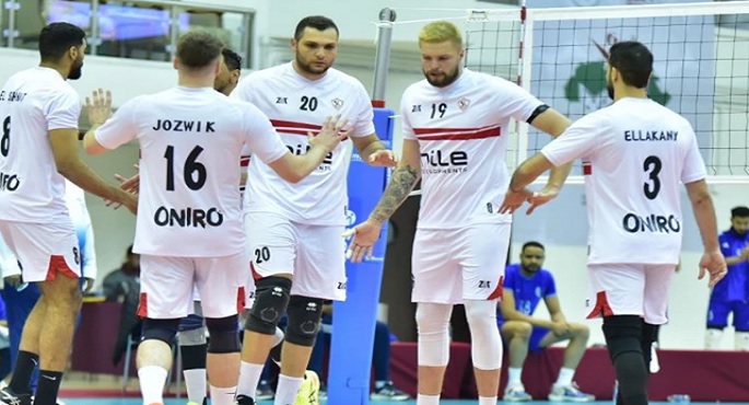 الزمالك يتأهل إلى ربع نهائي البطولة العربية للكرة الطائرة