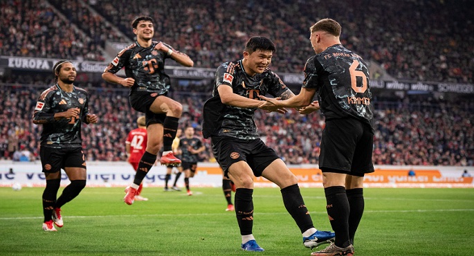 فوز بايرن ميونخ على فرايبورج 2-1 وتعادل لايبزيج أمام باير ليفركوزن 2-2 فى الدورى الألمانى