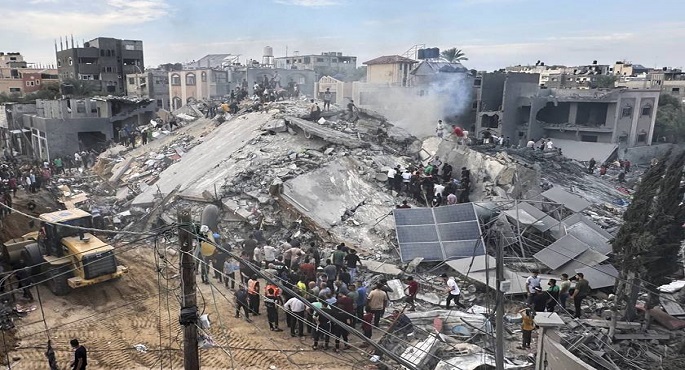 شهداء ومصابون فى قصف الاحتلال الإسرائيلى تجمعا للفلسطينيين بجسر وادى غزة